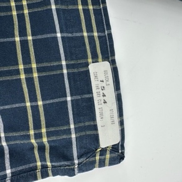 Ralph Lauren Blake XXL‎ Mens Plaid Short Sleeve Button Up Shirt Navy Cotton - Picture 10 of 10